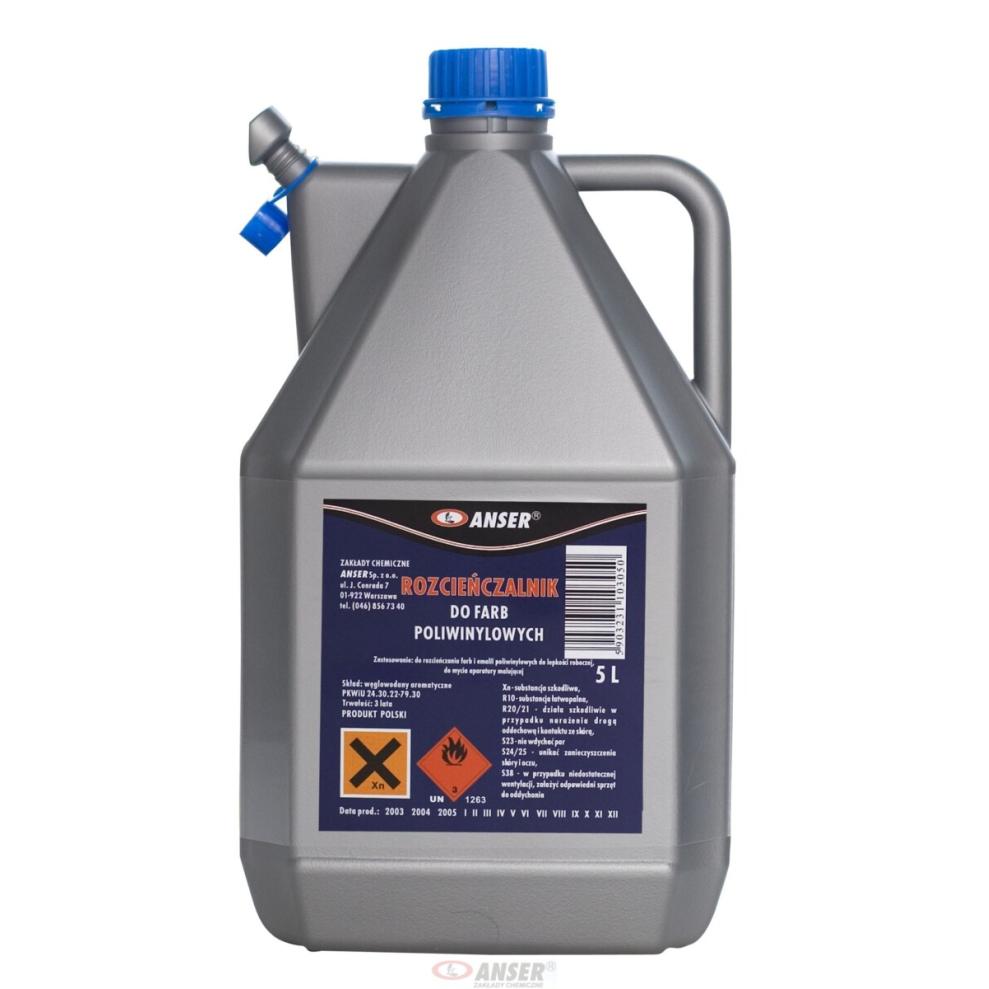 Rozpuszczalnik do farb poliwinylowych 5l